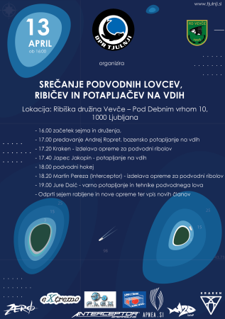 GALERIJA SLIK - SREČANJE PODVODNIH LOVCEV, RIBIČEV IN POTAPLJAČEV NA VDIH